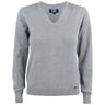 Everett V-neck Women - Grey Melange - Image 1