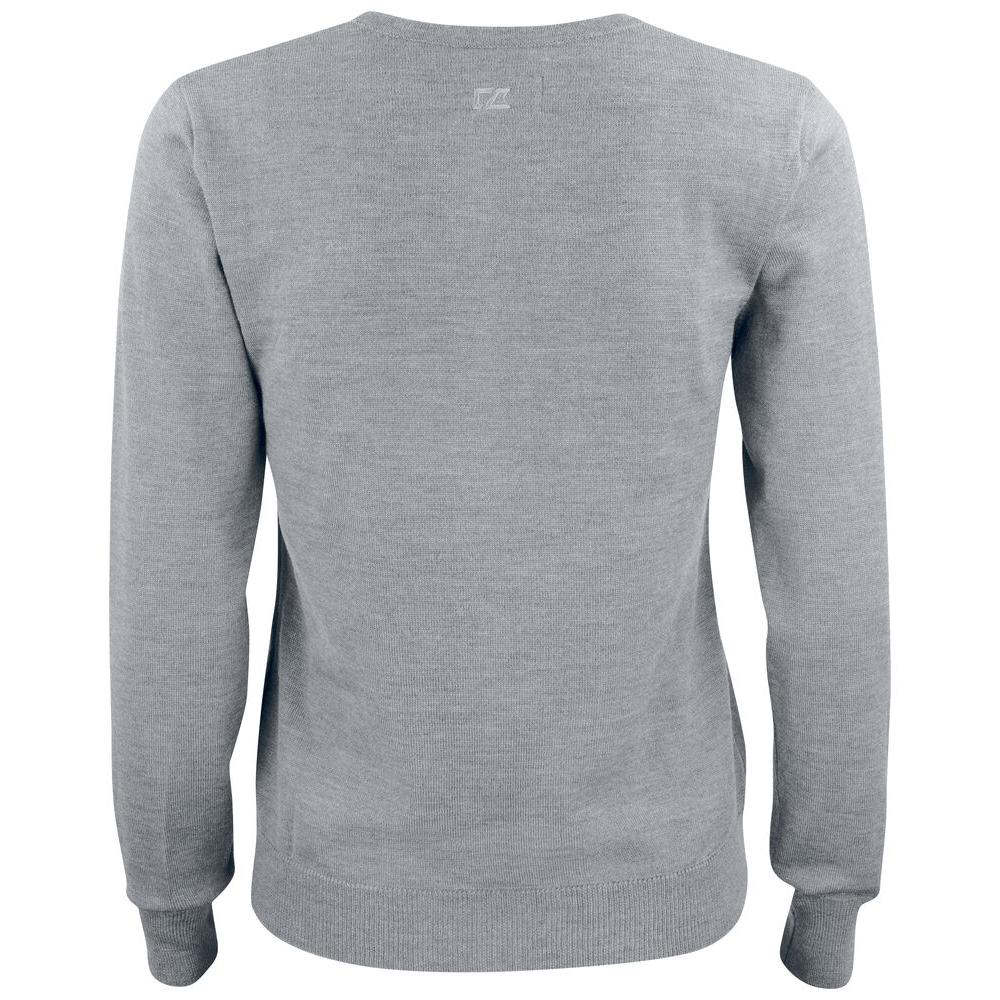 Everett V-neck Women - Grey Melange - Image 2