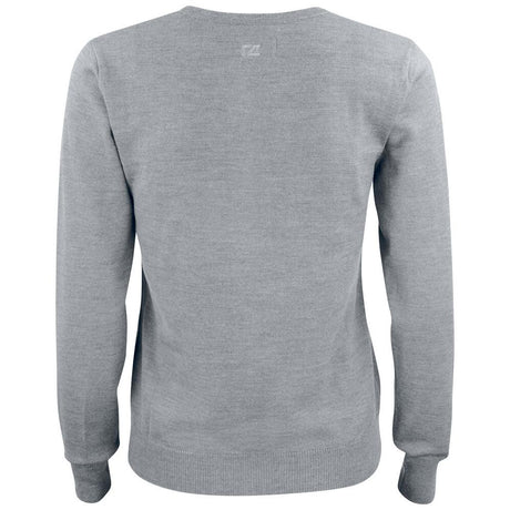 Everett V-neck Women - Grey Melange - Image 2