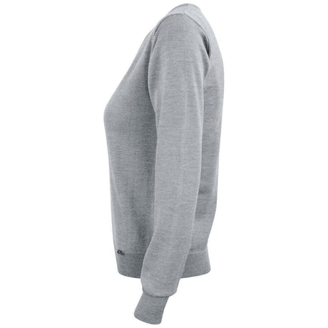 Everett V-neck Women - Grey Melange - Image 3