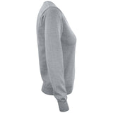 Everett V-neck Women - Grey Melange - Image 4
