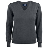 Everett V-neck Women - Anthracite Melange - Image 1