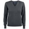 Everett V-neck Women - Anthracite Melange - Image 1