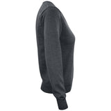 Everett V-neck Women - Anthracite Melange - Image 4