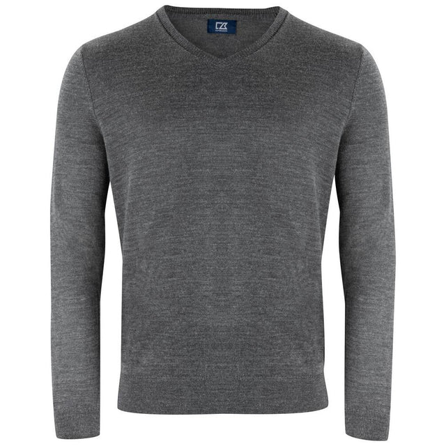 Vernon V-neck Men - Anthracite Melange - Image 1