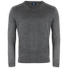 Vernon V-neck Men - Anthracite Melange - Image 1