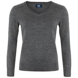 Vernon V-neck Women - Anthracite Melange - Image 1