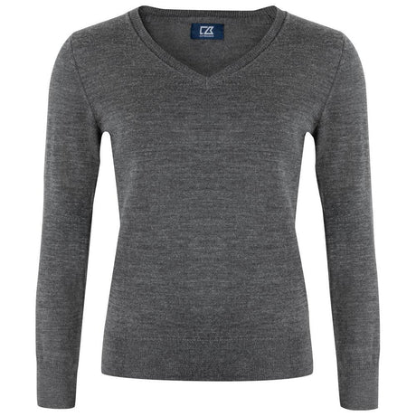 Vernon V-neck Women - Anthracite Melange - Image 1