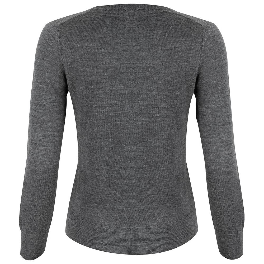 Vernon V-neck Women - Anthracite Melange - Image 2