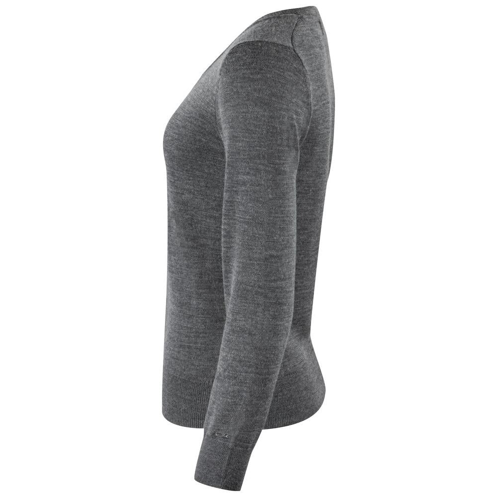 Vernon V-neck Women - Anthracite Melange - Image 3