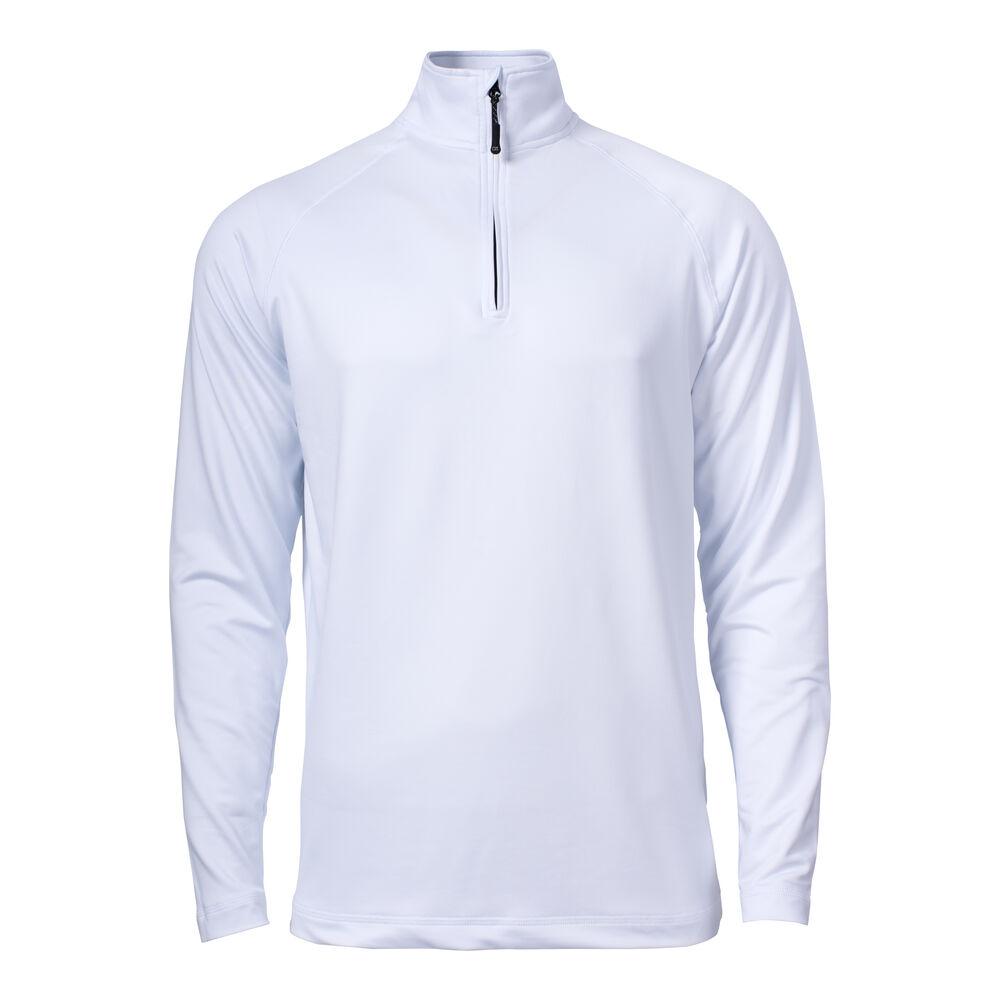 Coos Bay Half Zip Men - White - Image 1