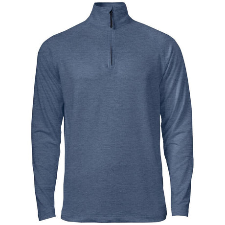 Coos Bay Half Zip Men - Slate Blue Melange - Image 1