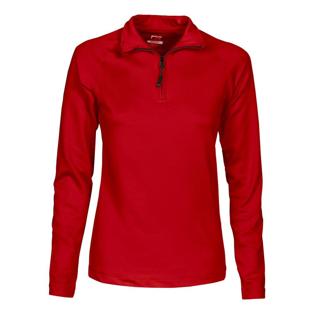 Coos Bay Half Zip Women - Red - Image 1