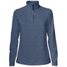 Coos Bay Half Zip Women - Slate Blue Melange - Image 1