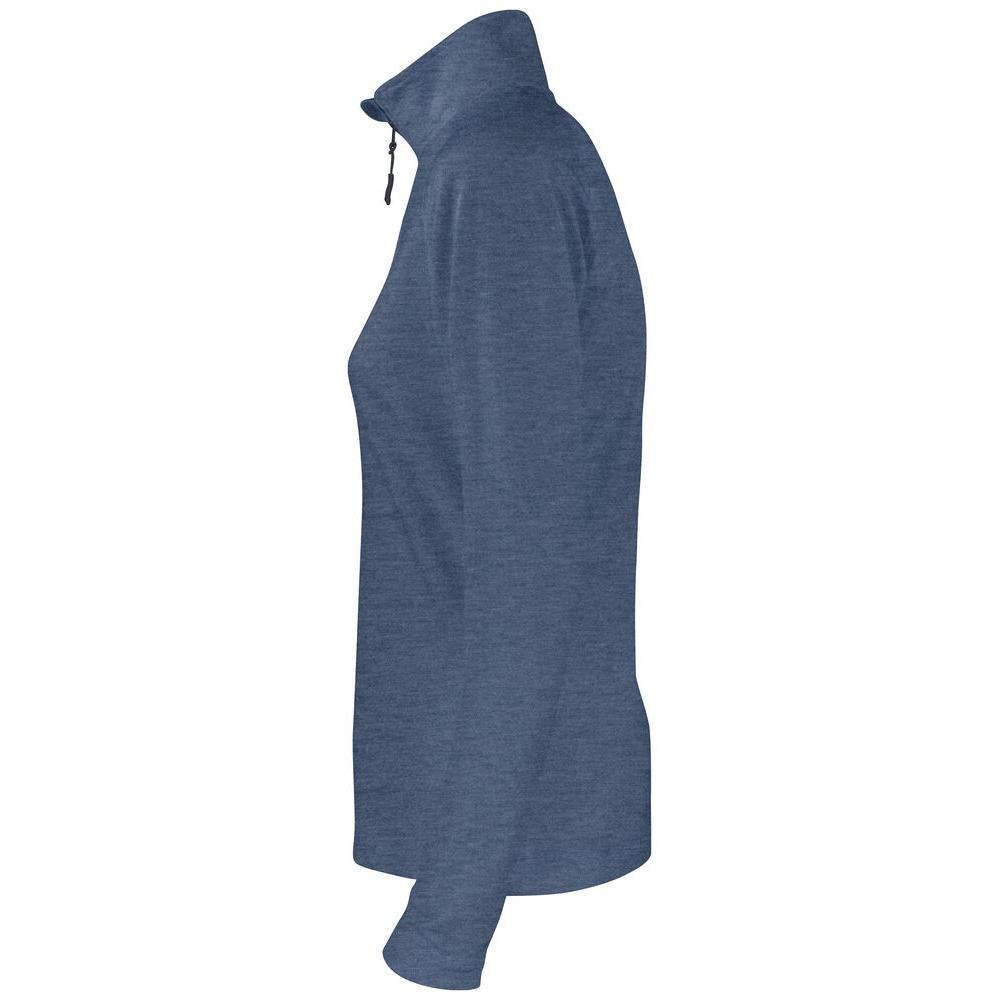 Coos Bay Half Zip Women - Slate Blue Melange - Image 3