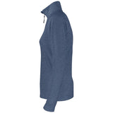 Coos Bay Half Zip Women - Slate Blue Melange - Image 3