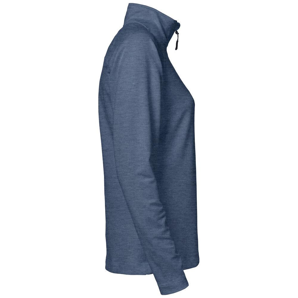 Coos Bay Half Zip Women - Slate Blue Melange - Image 4