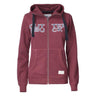Twisp Hood Full Zip Women - Burgundy - Image 1