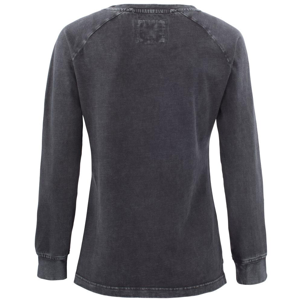 Thorp Denim Crew Women - Denim Black W.Print - Image 2