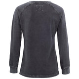 Thorp Denim Crew Women - Denim Black W.Print - Image 2