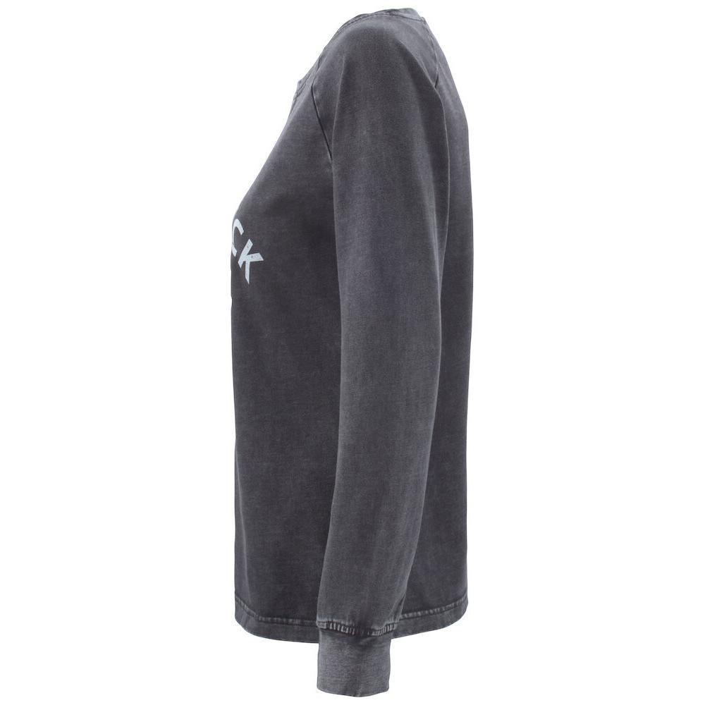 Thorp Denim Crew Women - Denim Black w.print - Image 3