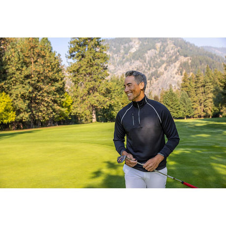 Chambers Half Zip Men - Grey Melange - Image 5