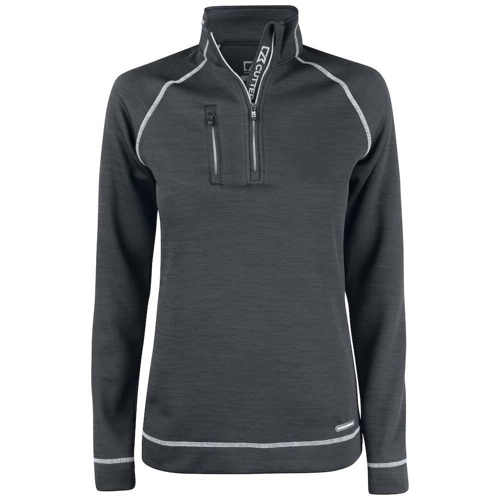 Chambers Half Zip Women - Anthracite melange - Image 1
