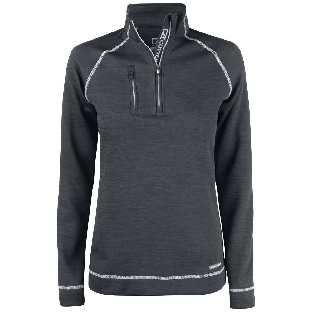 Chambers Half Zip Women - Anthracite melange - Image 1