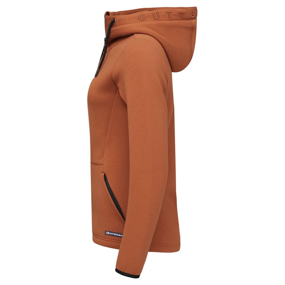 Pemberton Hood Full Zip Women - Orange Rust - Image 3