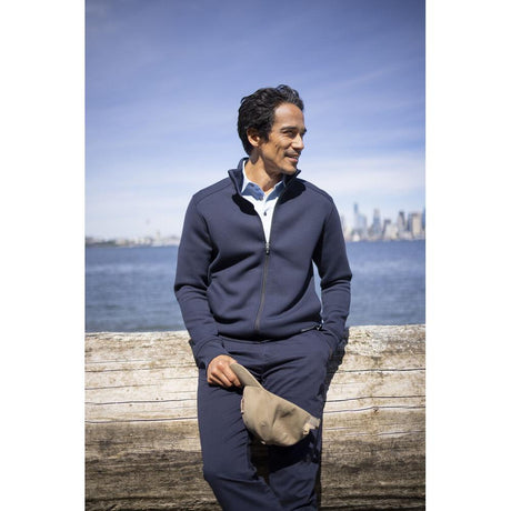 Pemberton Cardigan Full Zip Men - Dark Navy - Image 5