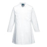 Food Industry 1 Pocket Coat - White