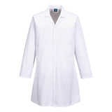 Food Industry No Pocket Coat - White