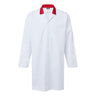 Food Industry No Pocket Coat - White/Red