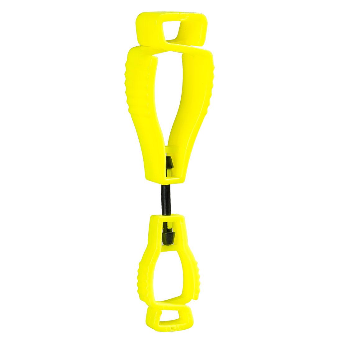 Metal Free Glove Clip (Pk40) - Yellow