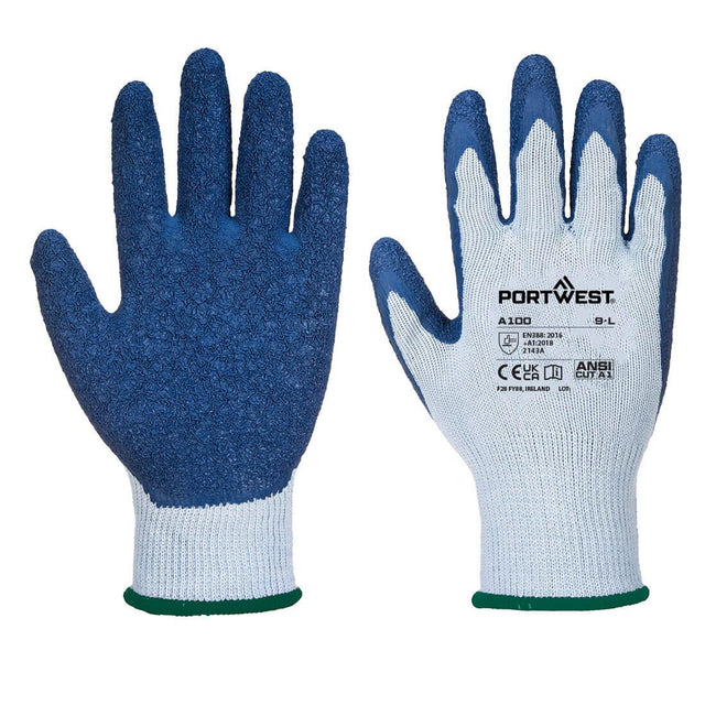 Grip 10 Latex Glove - Grey/Blue