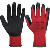 Grip 10 Latex Glove - Red/Black