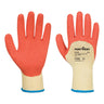 Grip 10 Latex 3/4 Dipped Glove - Yellow/Orange