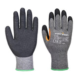 Grip 10 Latex Reinforced Thumb Glove (Pk12) - Grey/Black