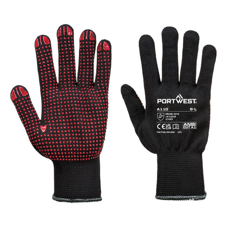 Grip  13 PVC Dotted Glove - Black