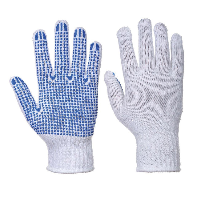Liner 7 PVC Polka Dot Glove - White/Blue