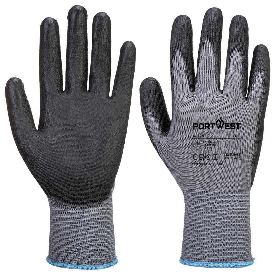 Grip 13 PU Palm Glove - Grey/Black