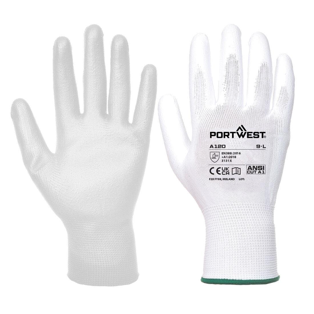 Grip 13 PU Palm Glove - White