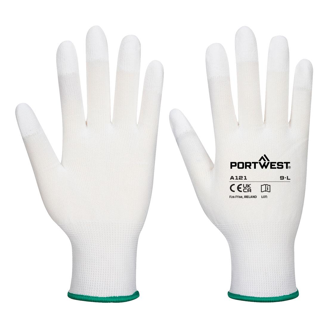 Grip 13 PU Fingertip Glove - White