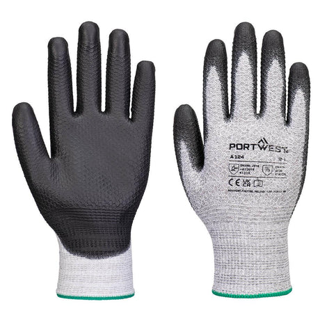 Grip 13 PU Diamond Knit Glove (Pk12) - Grey/Black