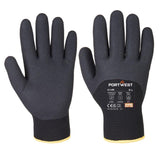 Cold 15 Nitrile Sandy 3/4 Dipped Glove - Black