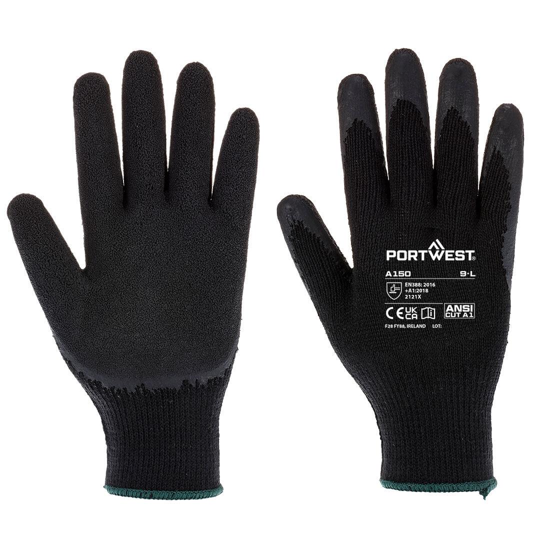 Grip 10 Latex Economy Glove - Black