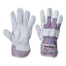 Leather Rigger 260 Cow Split Palm Bar Glove - Grey