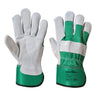 Leather Rigger 130 Cow Split Glove - Green