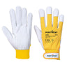 Leather 110 Grain Palm Mechanical Glove - Yellow