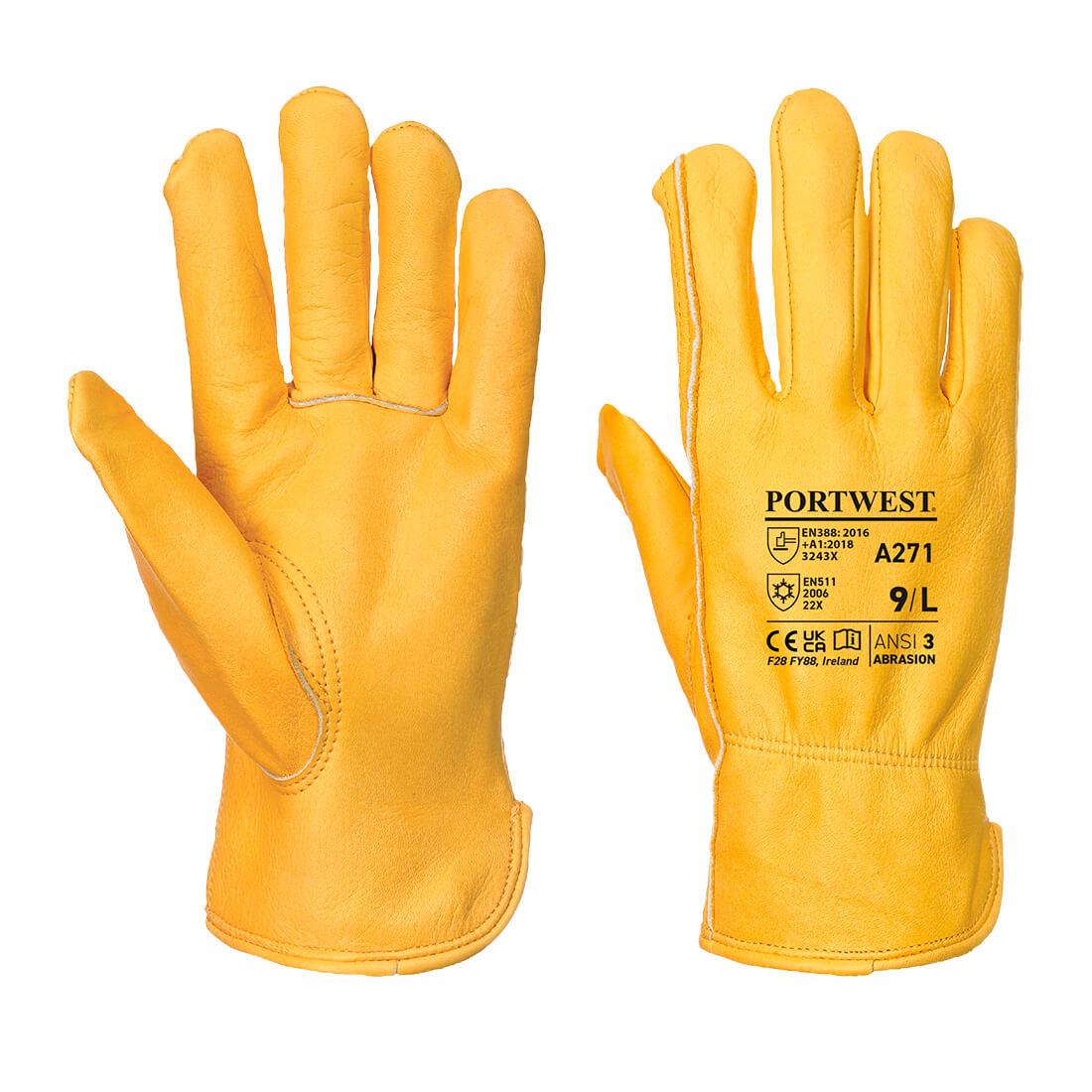Lined Driver Glove - Tan